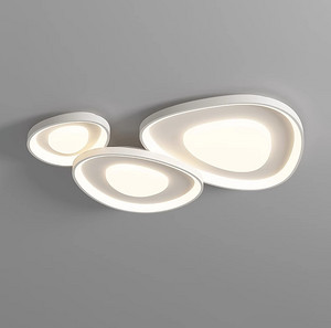 Geometric Asymmetric Iron Ceiling Light, Asymmetric Design, Enhances Artistic Sense