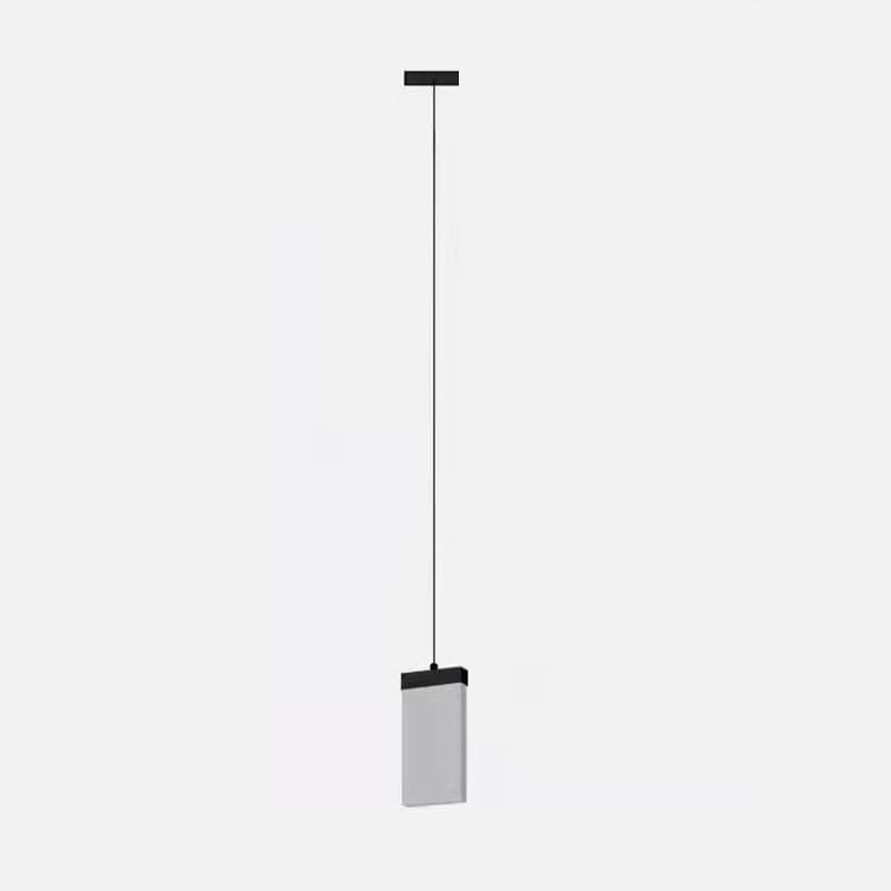 Thin Frame Linear Pendant with Matte Black Finish--TP-B9184