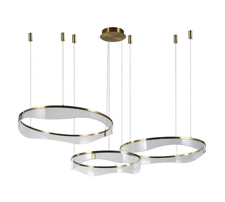 Art Deco Inspired Acrylic  Chandelier---TP-B9113-3B