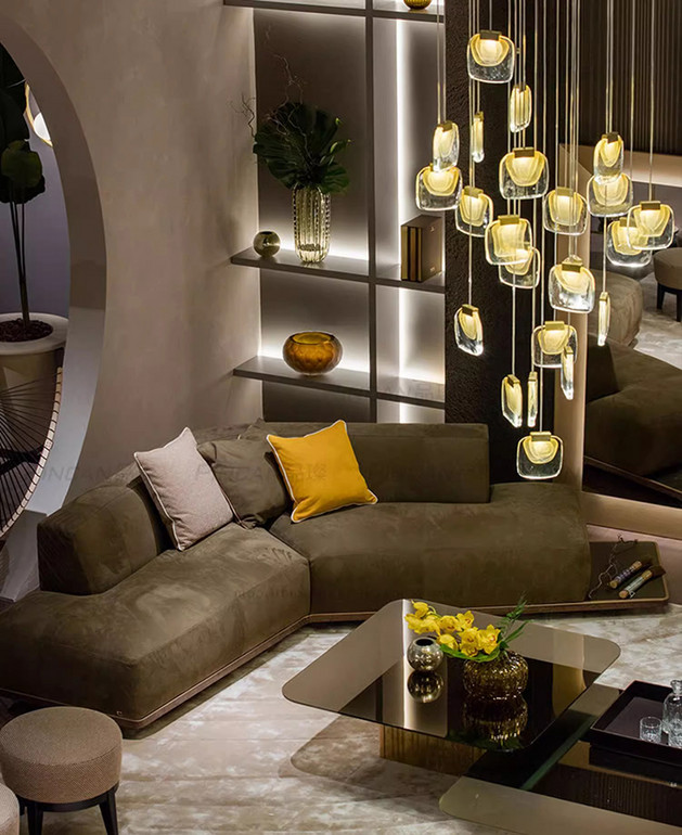 Flat Disk Ceiling Pendant with Hidden LED Light Source ----TP-B7689