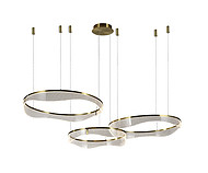 Art Deco Inspired Acrylic  Chandelier---TP-B9113-3B