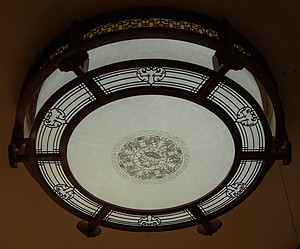 Chinese-style,indoor,glass,crystal ceiling lamp