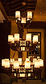 Chinese-style,indoor,glass,crystal chandelier lamp