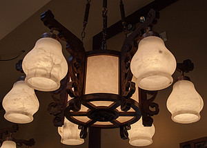 Chinese-style,indoor,glass,crystal chandelier lamp