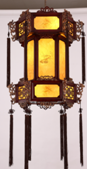 Plumes Lighting,New classical Chinese chandelier, solid wood carving lantern, creative teahouse Restaurant