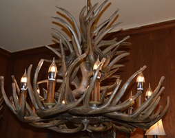 Meiqiuchulu Lighting,Horn chandelier American style rustic living room lamp