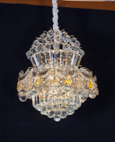 Moerge.Tiefei Lighting,European luxury diamond crystal lamp crystal lamp chandelier atmosphere small restaurant