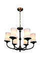 the year 2011 series of European American Pastoral lighting lamp Jane retro restaurant 6 bedroom Chandelier