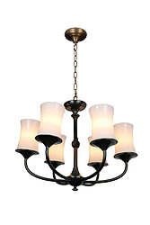 the year 2011 series of European American Pastoral lighting lamp Jane retro restaurant 6 bedroom Chandelier