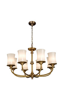 the year 2011 lighting series American copper Jane villa bedroom living room chandelier retro copper lamp glass jade restaurant room lighting