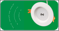 LED intelligent microwave radar sensor absorb dome light