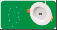 LED intelligent microwave radar sensor absorb dome light