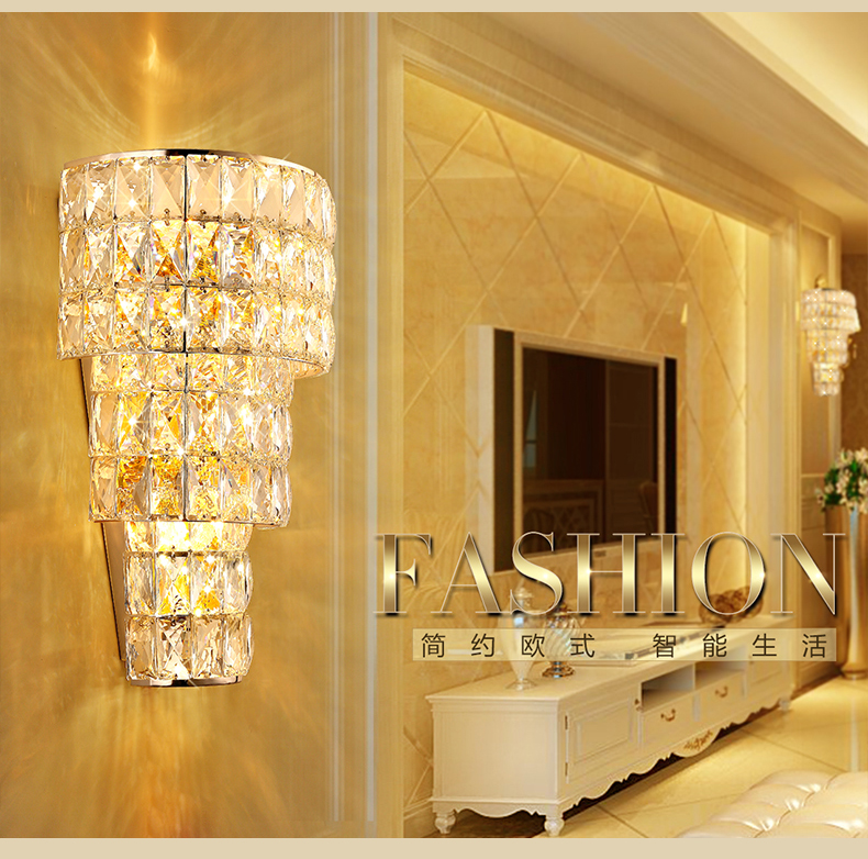TF/Tianfeng European-style luxury crystal wall lamp