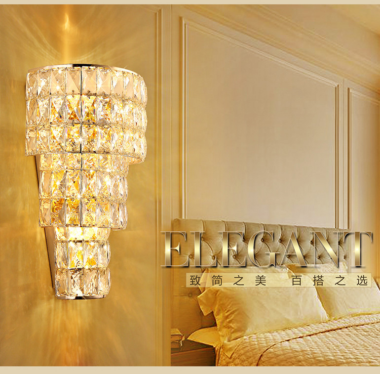 TF/Tianfeng European-style luxury crystal wall lamp