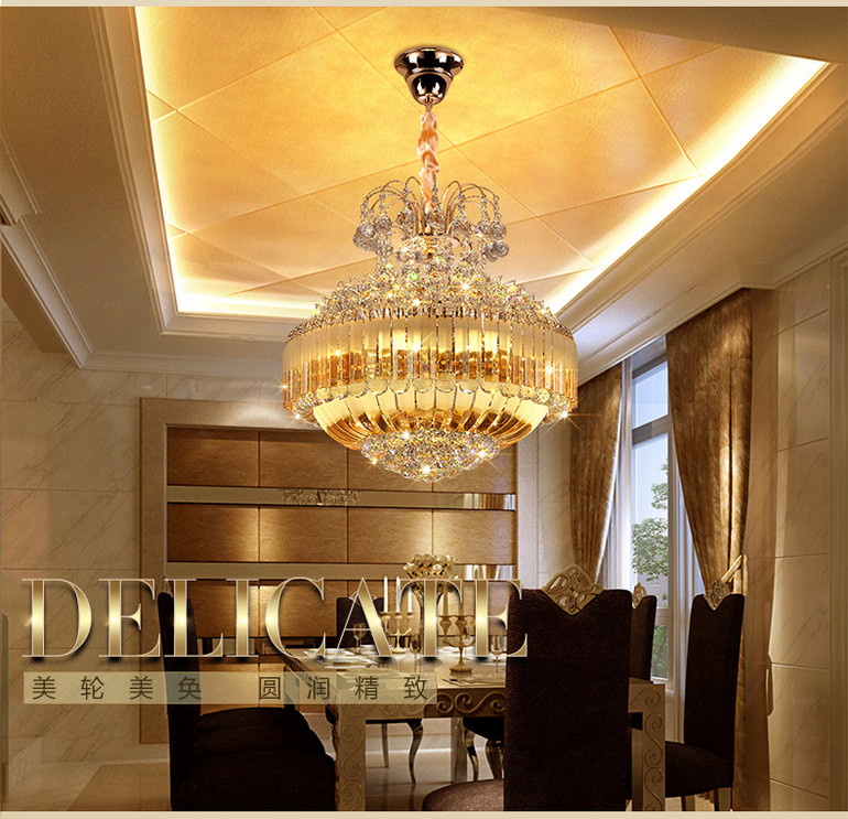 TF/Tianfeng European-style luxury crystal dining lamp