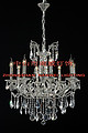 Brass lamp,European-style,chandelier,sliver,indoor,transparent,crystal,candle,Warm light