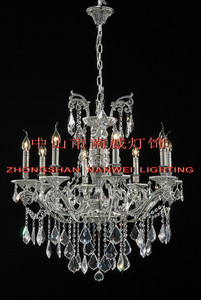 Brass lamp,European-style,chandelier,sliver,indoor,transparent,crystal,candle,Warm light