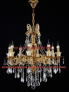 Brass lamp,European-style,Golden,indoor,transparent,crystal,candle,Warm light