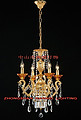 Brass lamp,European-style,Golden,indoor,transparent,crystal,candle,Petite