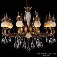 Yimeijia modern indoor 68028-12+6 glass steel Chandelier