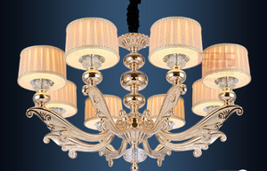 Xinshicheng Lighting,Modern European style chandeliers, villas, duplex building, zinc alloy atmosphere, living room lamps, bedroom Hotel, restaurant lighting