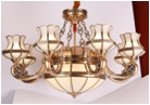 Dongyun Daguan,P9012-8+6 brass interior Chandelier