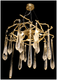 Oumeishi. Weishi, MD8810-8 glass copper chandelier