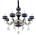 Kaiyin,Modern interior blue exquisite 96016 Crystal Chandelier