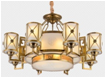 Nervd,modern interior 180128+9 gold-plated Glass Chandelier