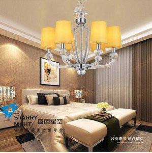 Starry Night modern interior, KD9115/6 style chandeliers