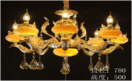 Huanglong jade crystal chandelier