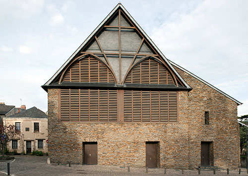Exterior of The St. Jean granary in Angers France