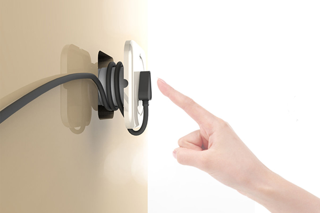 A Cable Taming Wall Jack