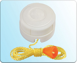 Circular,Pull switch,white,simple,yellow