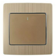 switch,simple,INDOOR,Golden,Wall,Aluminium alloy