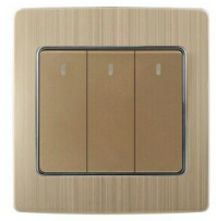 switch,simple,INDOOR,Golden,Wall,Aluminium alloy