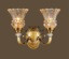 Wall Lamp,Decorative Lighting,Double Bulb,Copper,European-style,MDS8602-2