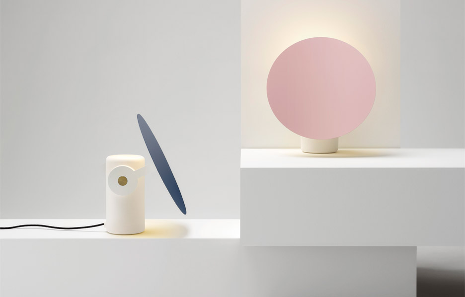 A Desk Lamp with Rotating Metallic Shade