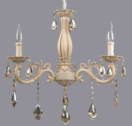 Chandelier,Retro,Cream gold,INDOOR,bright,crystal,European-style