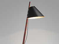 A Brass-Floor Lamp was Designed by Ilse Crawford