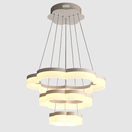 Chandelier,Decorative Lighting,Three Layer Pattern,Simple,Comfortable