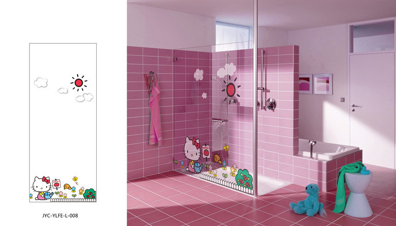 Household Decoration,Others,Bathroom Glass,Kitty,Cartoon