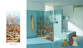 Household Decoration,Others,Bathroom Glass,Seaside Castle,Cartoon