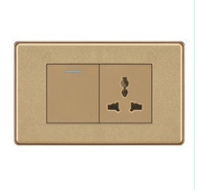 Socket,Electrical & Electronic Product,Single Control,Wire Drawing,Gold