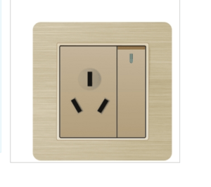 Socket,Electrical & Electronic Product,Single Control,Champagne Gold