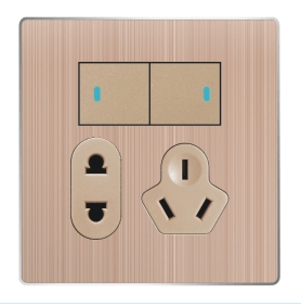 Socket,Electrical & Electronic Product,Five Holes,Aluminum Wiredrawing