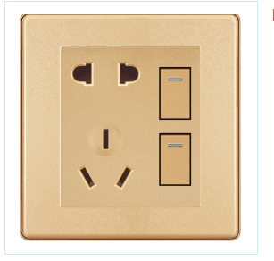 Socket,Electrical & Electronic Product,Five Holes,Double Controls,Woven Design