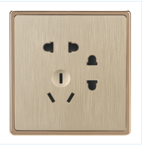 Socket,Electrical & Electronic Product,2/2/3 Holes,Wire Drawing,Gold Panel