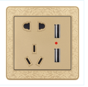 Socket,Electrical & Electronic Product,Five Holes,USB Plug,Mosaic