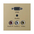 Socket,Electrical & Electronic Product,VGA,AV,Champagne Gold